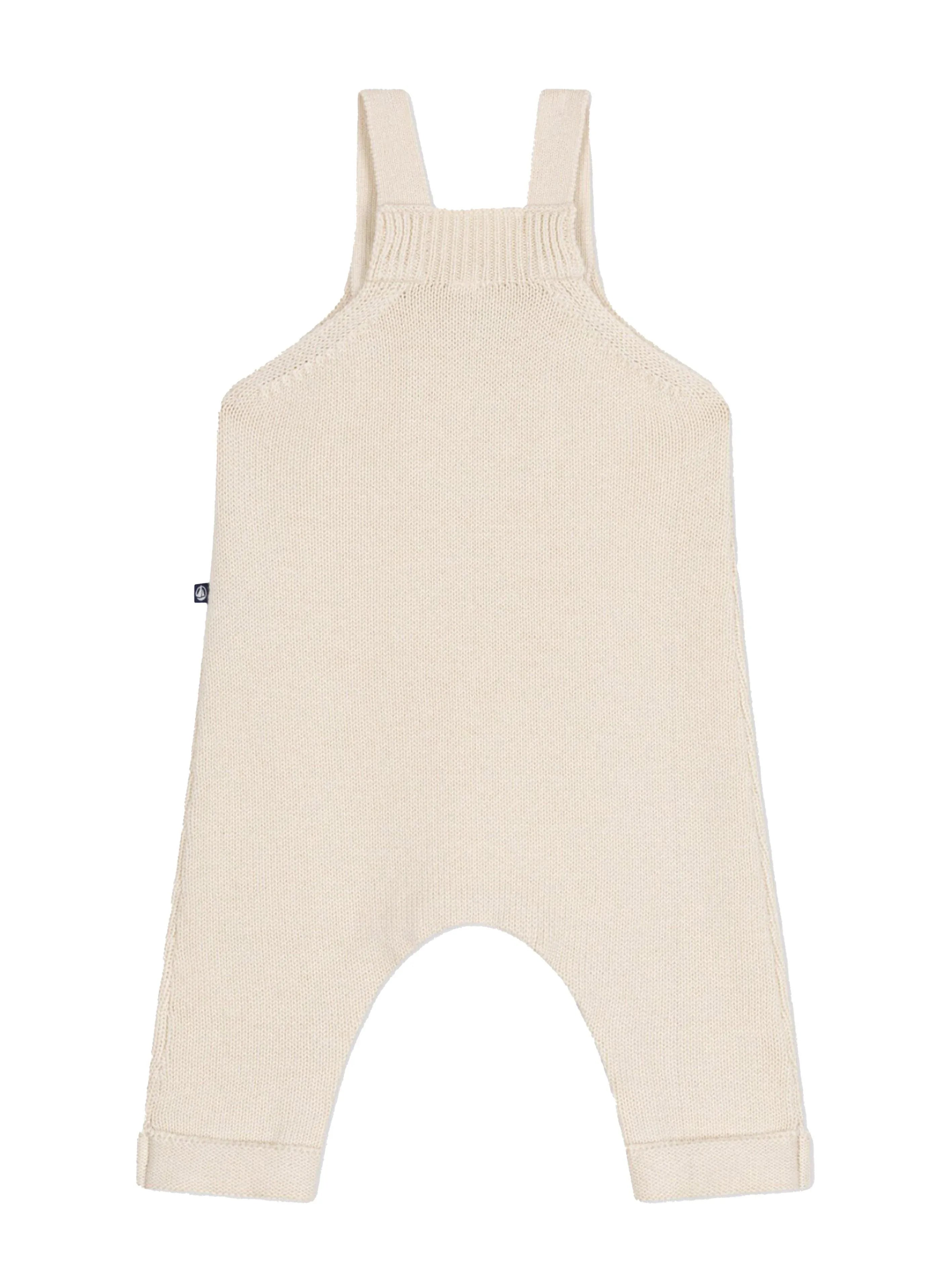 Salopette beige in maglia neonato - Preludio Moda