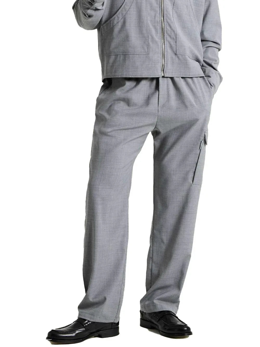 Pantalone cargo grigio - Preludio Moda