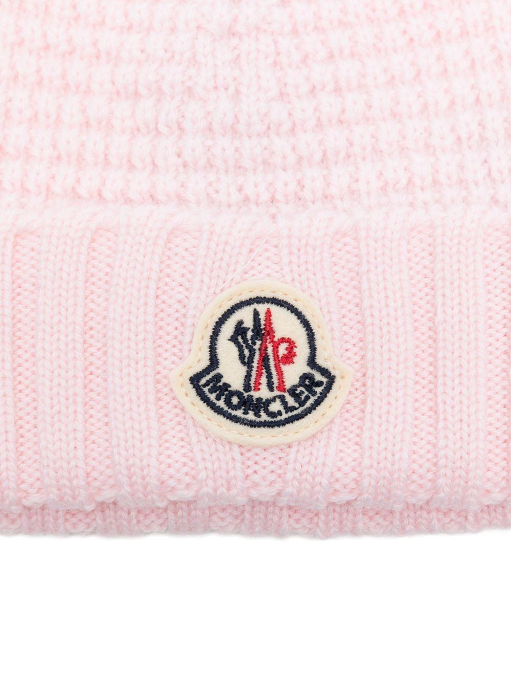 Berretto in lana con orecchie L19513B00005M1131 506 MONCLER KIDS