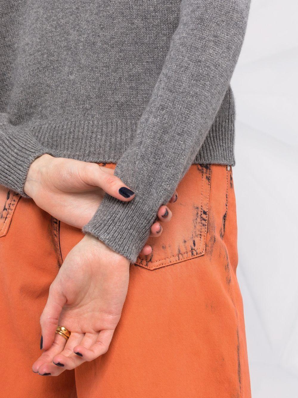 1176 Maglia Rosa G/c Scrt Fucsia Lana J0944 6605 GRIGIO ALBERTA FERRETTI