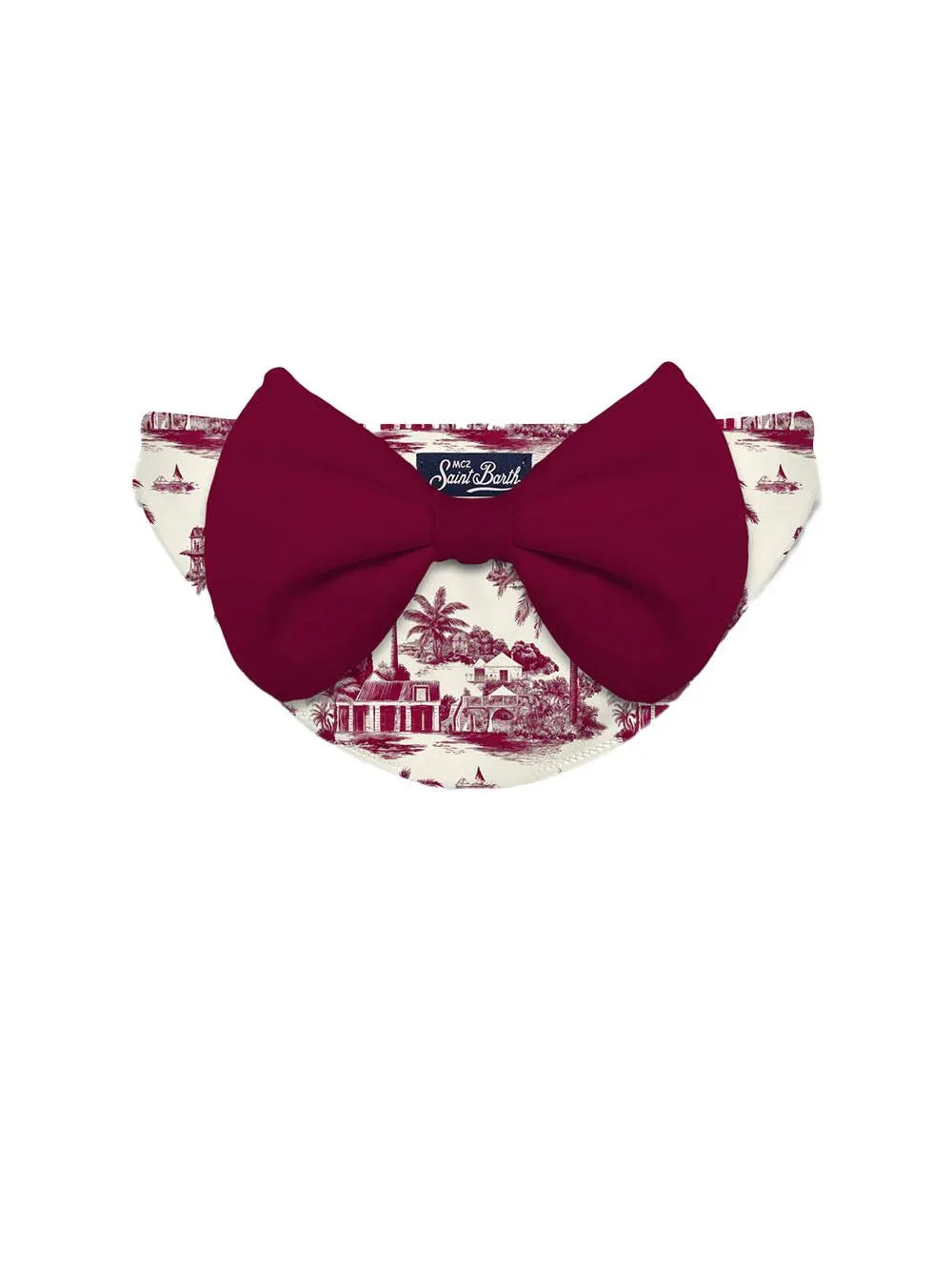 Costume slip madame fantasia palme bordeaux e fiocco - Preludio Moda