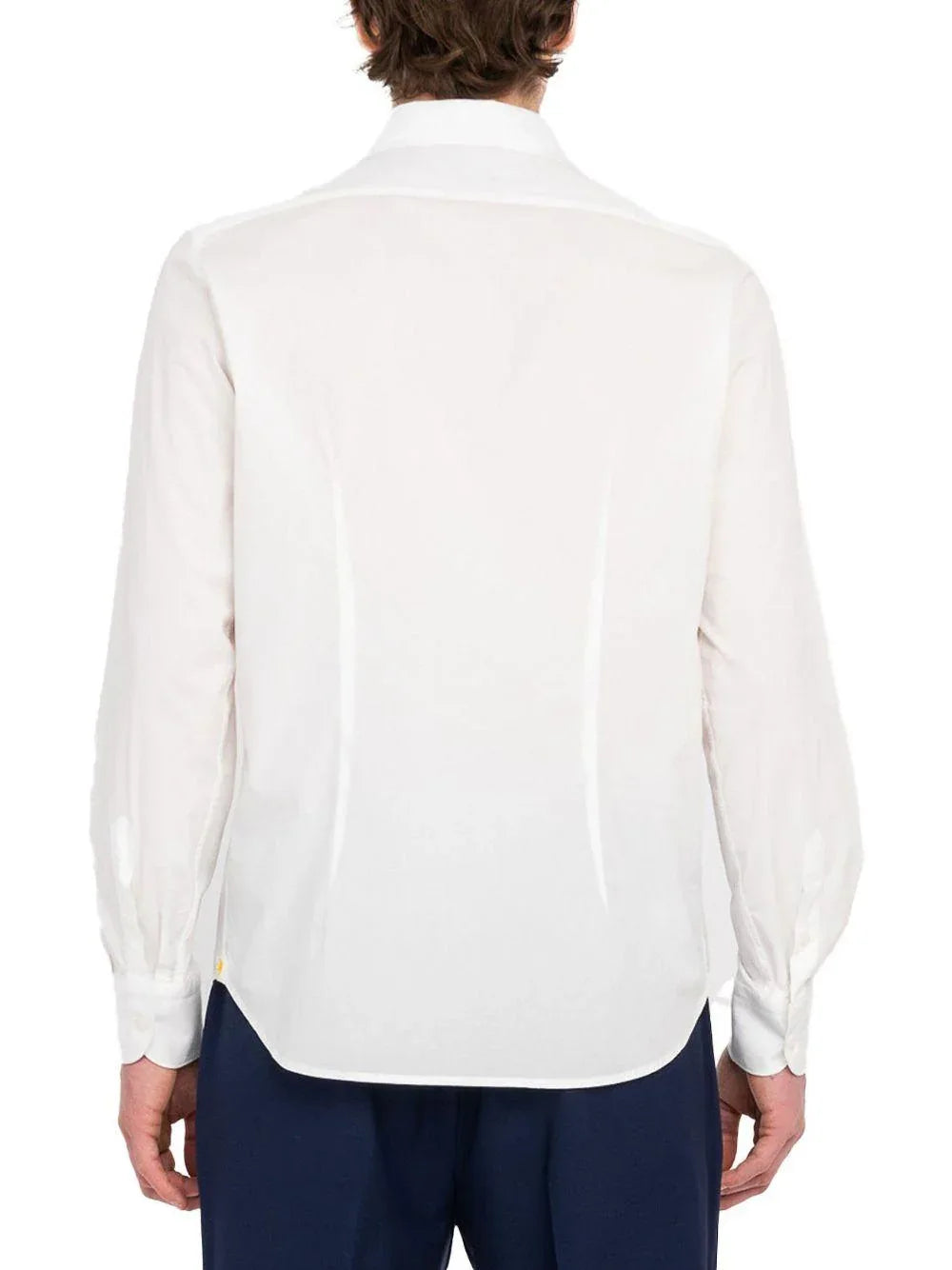 camicia button down popeline stretch bianco - Preludio Moda