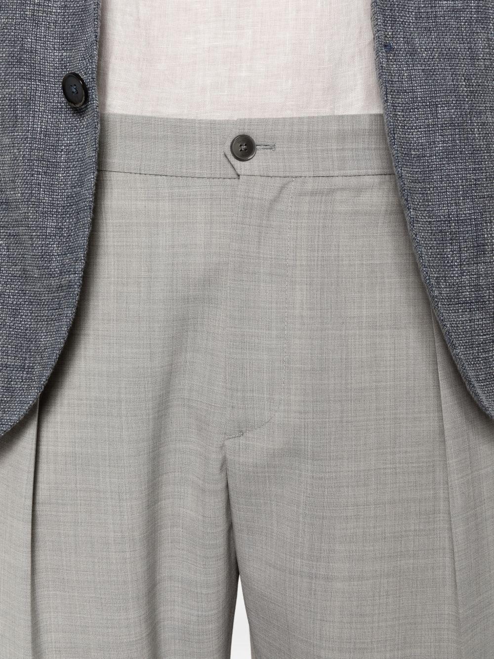 Pantaloni in lana vergine con pieghe PORTOBELLOS300082 00040 BRIGLIA