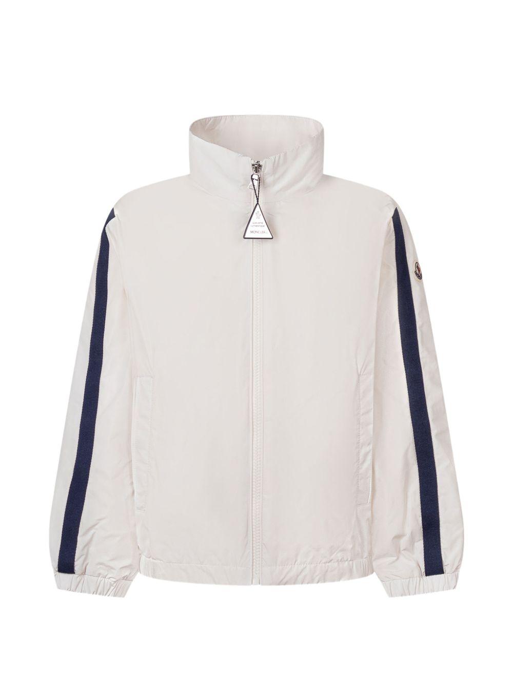 Bomber con maniche a righe collo alto L19541A0010759876 035 MONCLER KIDS