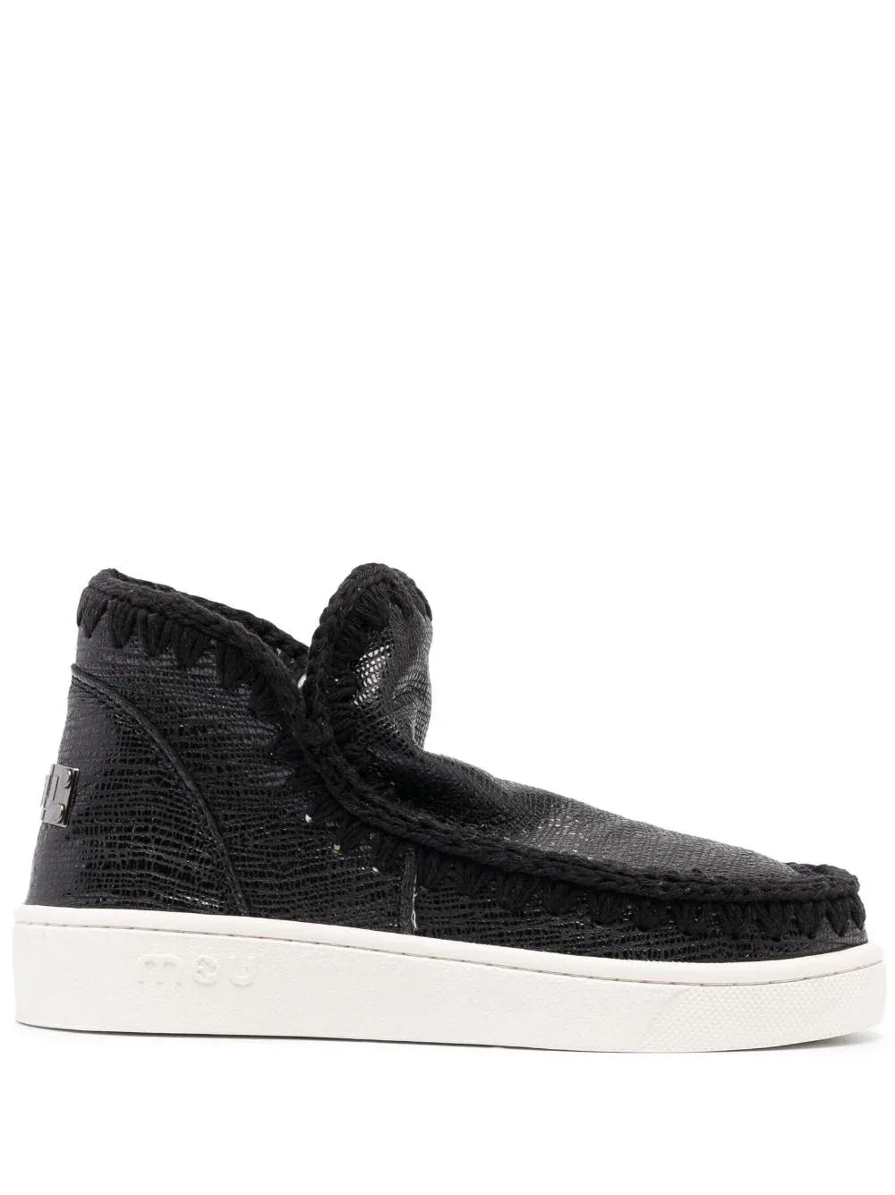 Sneakers nera in pelle snake - Preludio Moda