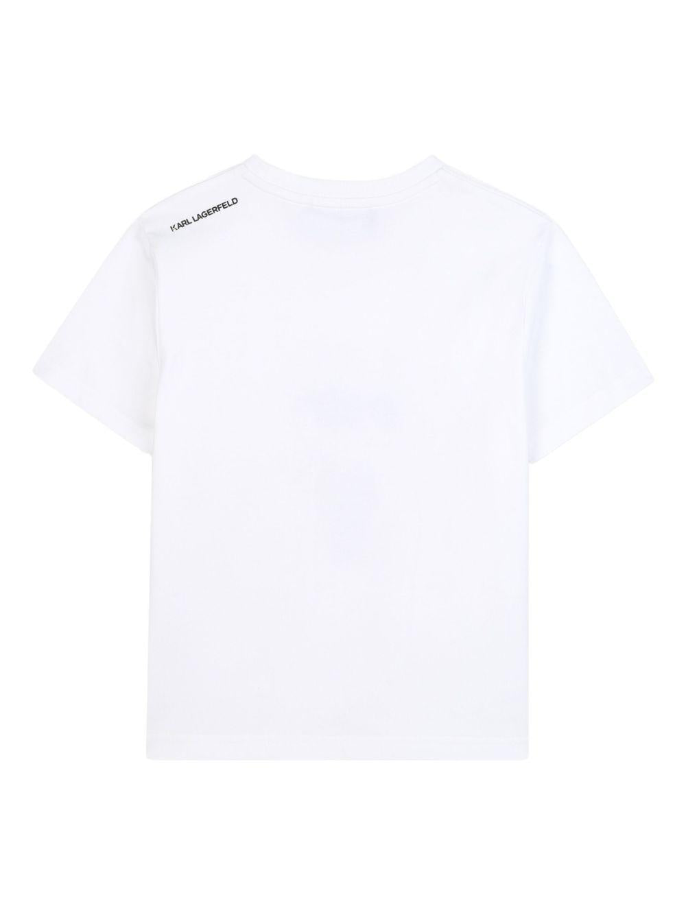 T-shirt con Stampa Ikonik Karl Z30957 10P KARL LAGERFELD KIDS