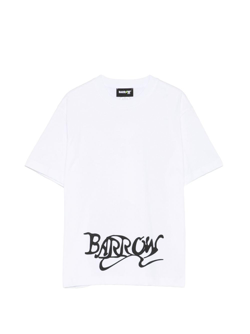 T-shirt in cotone con stampa S6BKJUTH075 002 BARROW KIDS