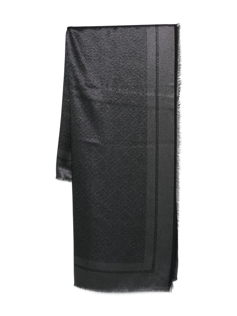 Sciarpa Effetto Metallizzato con Bordi Sfrangiati - Preludio Moda