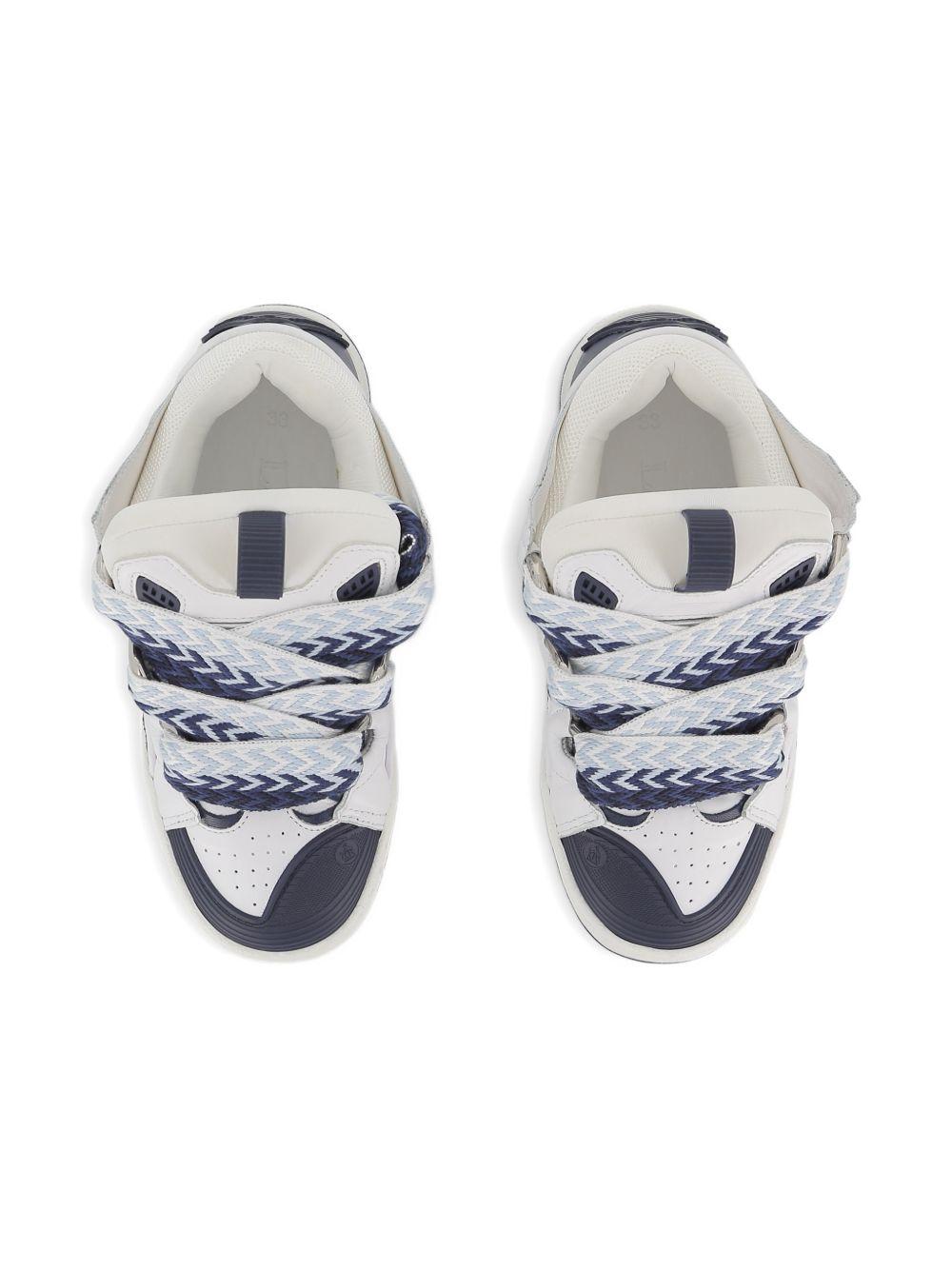 Sneakers in pelle con lacci fantasia N30357 N68 LANVIN KIDS