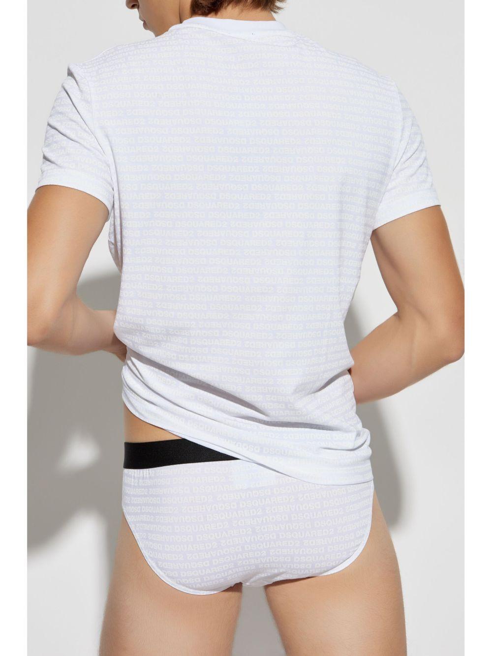 Set bianco logo all-over (2pz)