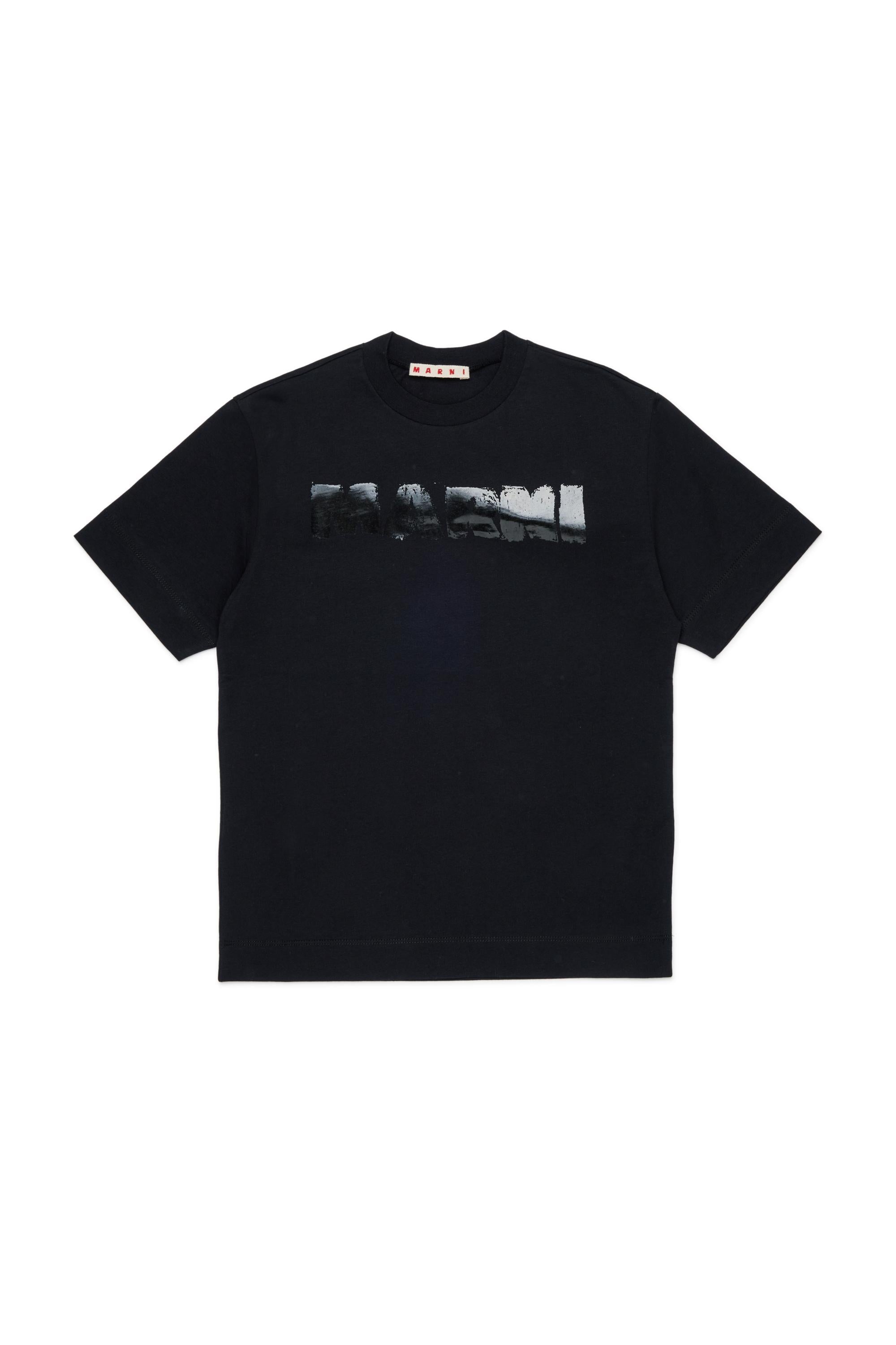 T-shirt Nero M01901M00Z1 0M900 MARNI KIDS
