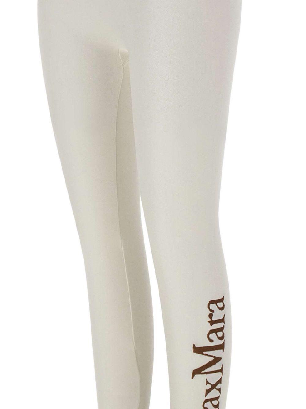 Leggings Bianchi con Stampa Logo 2529816011600 001 MAX MARA 'S