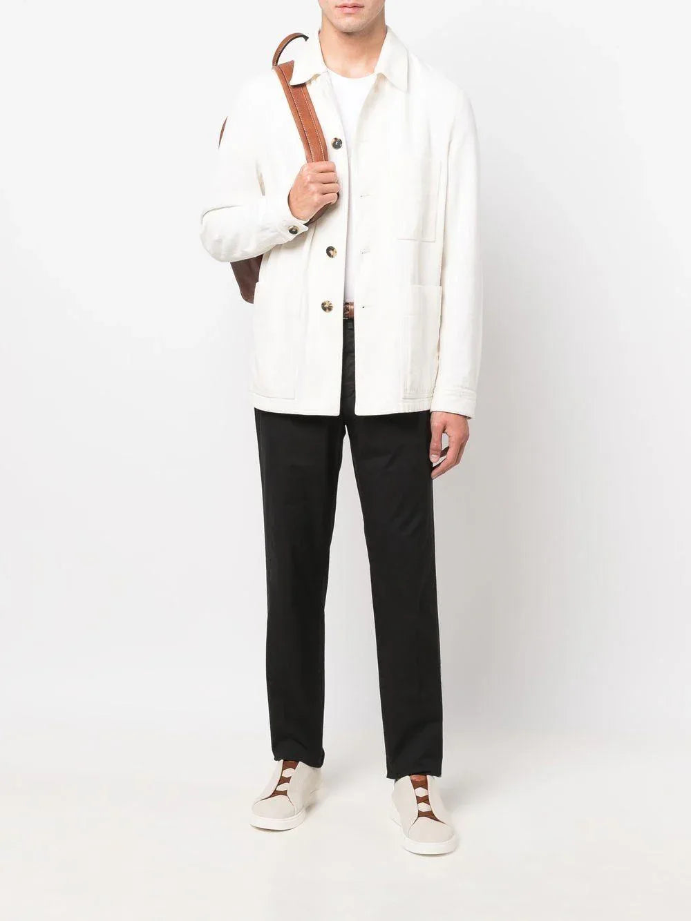 Pantalone nero in tinta unita - Preludio Moda