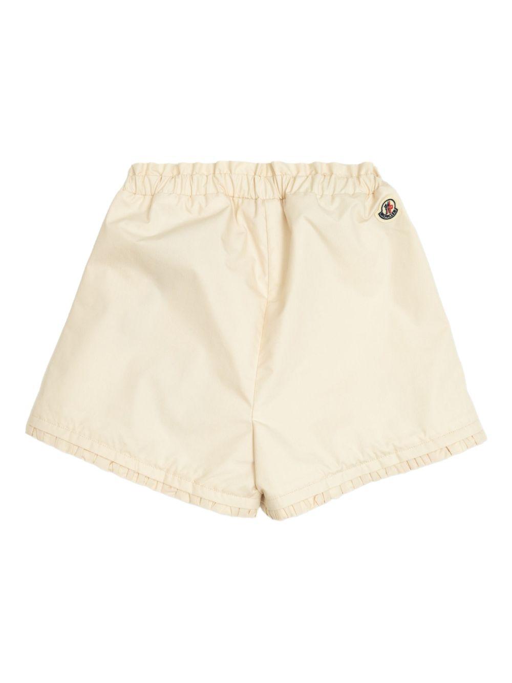 Bermuda beige mini patch logo 9542B0001359866 200 MONCLER KIDS