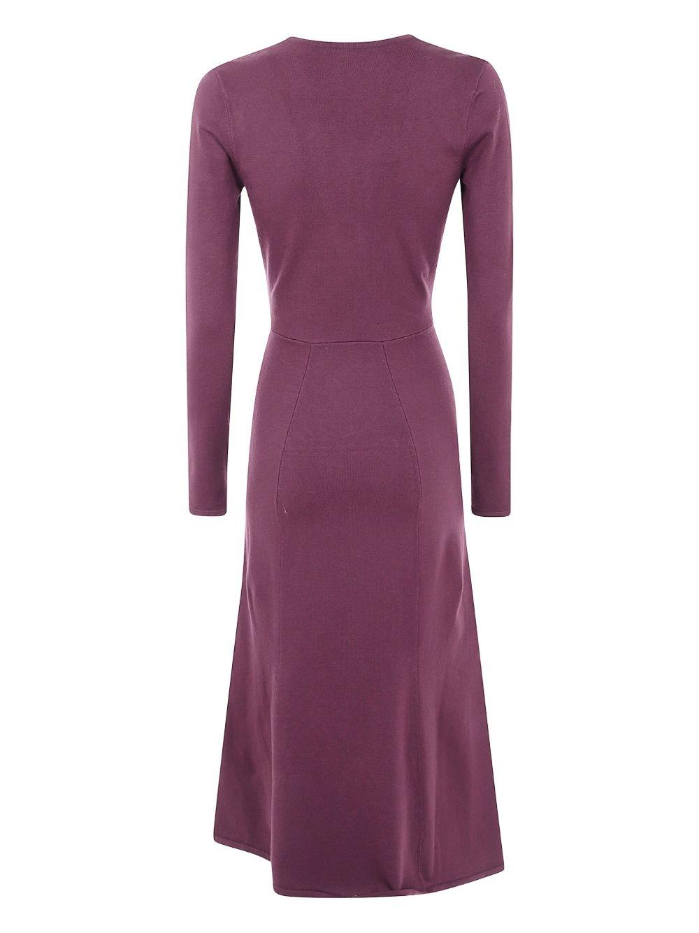 Abito Borgogna a Maniche Lunghe - Preludio Moda