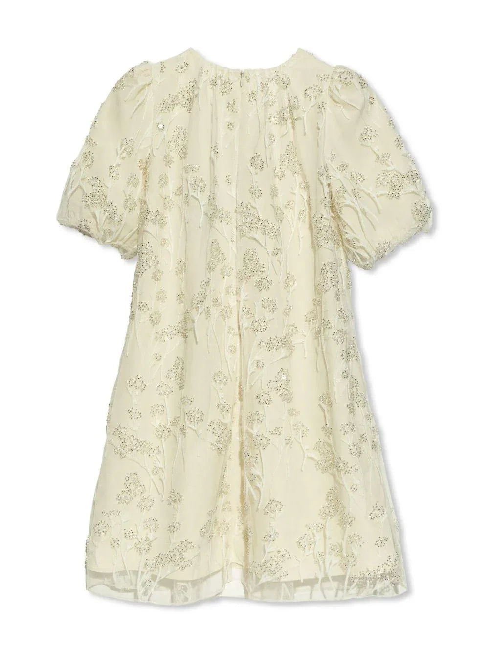 Abito crema in tulle e macramè - Preludio Moda