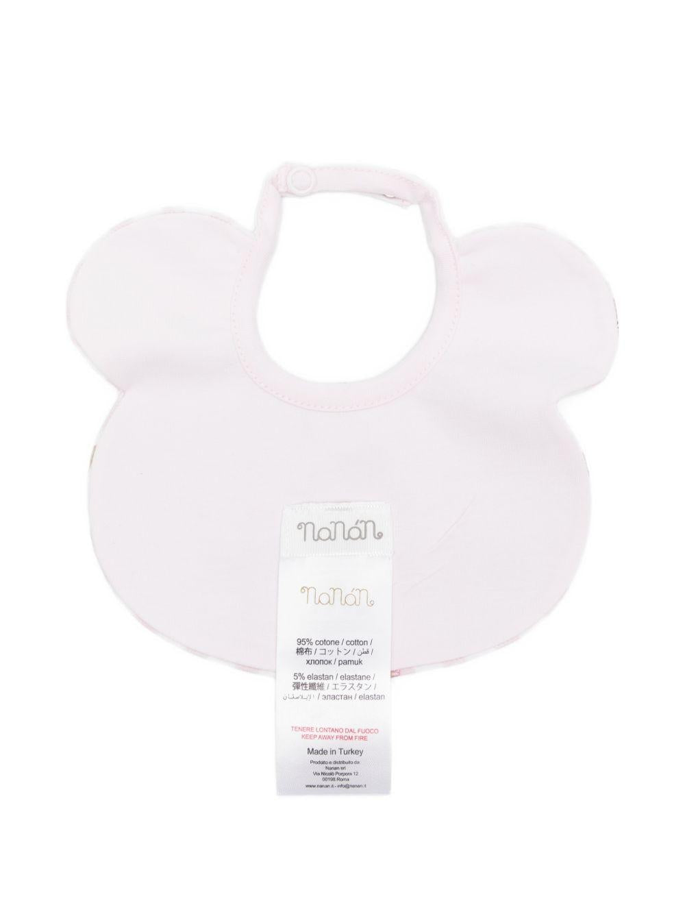 Bavaglino in cotone a quadretti E26021 ROSA NANAN KIDS
