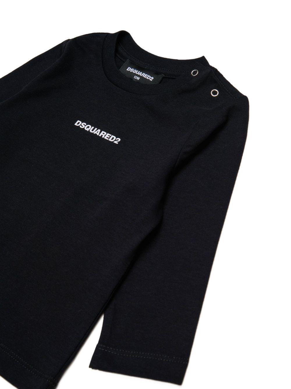 T-shirt con Logo DQ3108D004G DQ900 DSQUARED KIDS