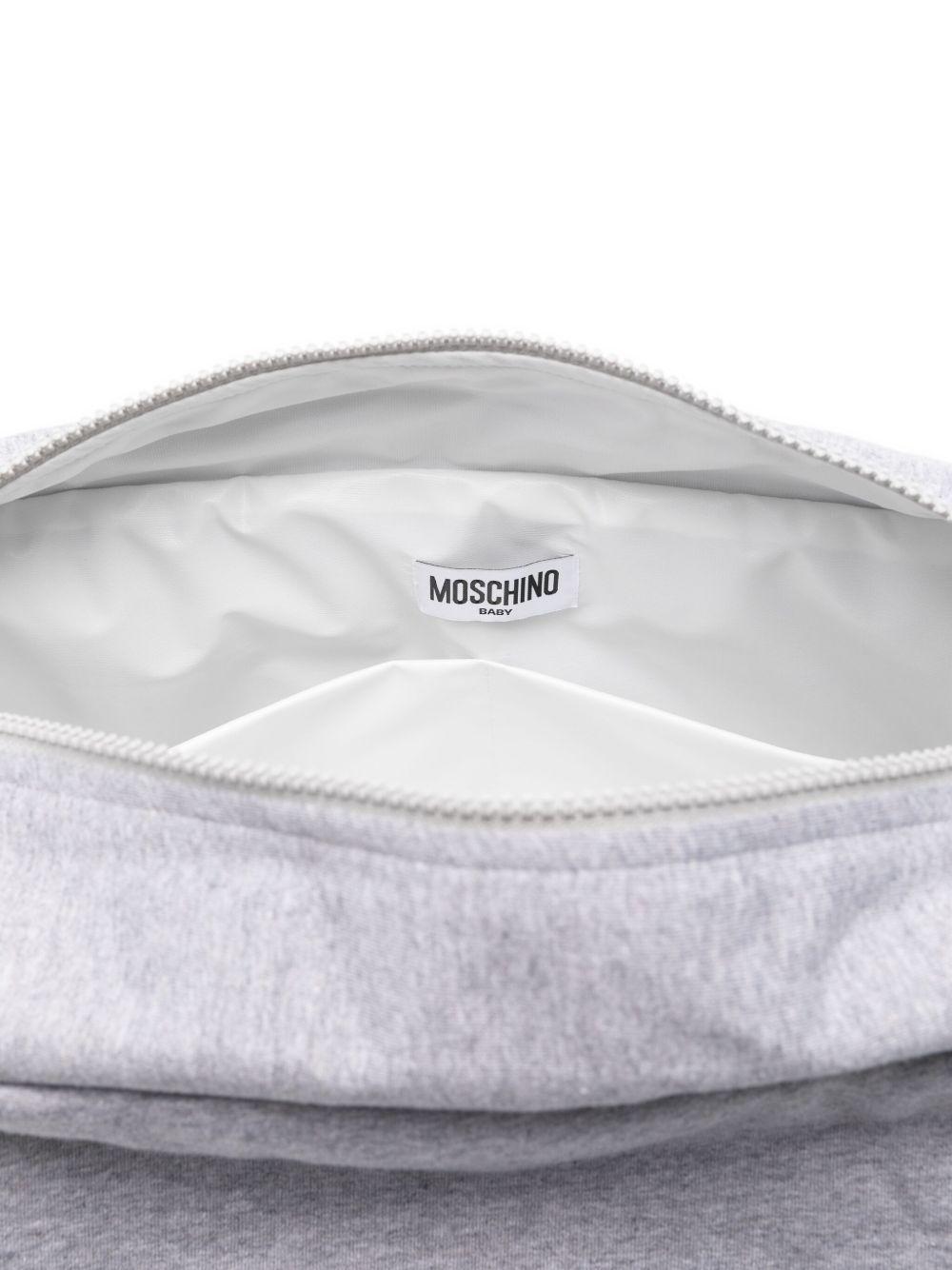 Borsa Fasciatoio Grigia con Stampa Orsetto MXX03DLCA40 60901 MOSCHINO KIDS