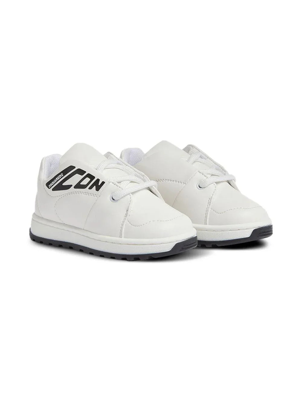 Sneakers icon new generation bianche e nere neonato - Preludio Moda