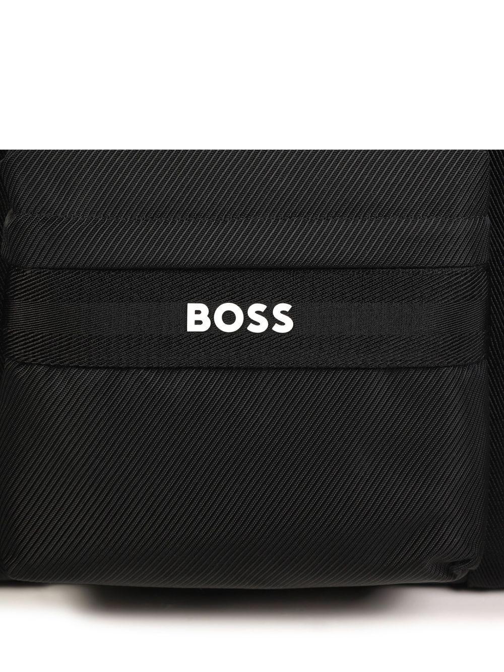 Borsa Mamma nera con fasce logate - Preludio Moda