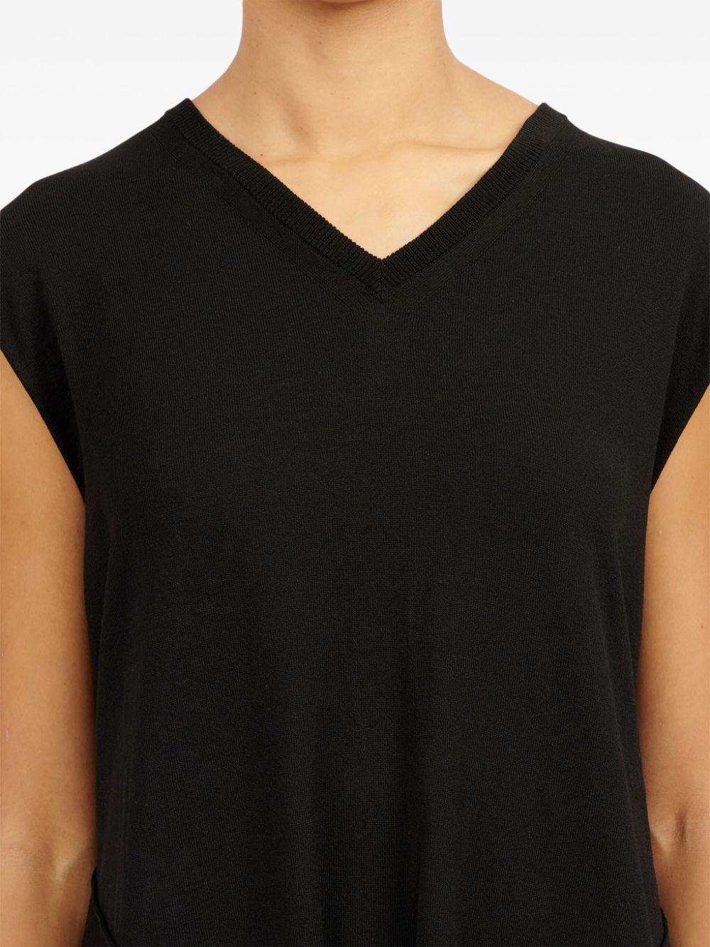 Abito nero maniche a pipistrello - Preludio Moda