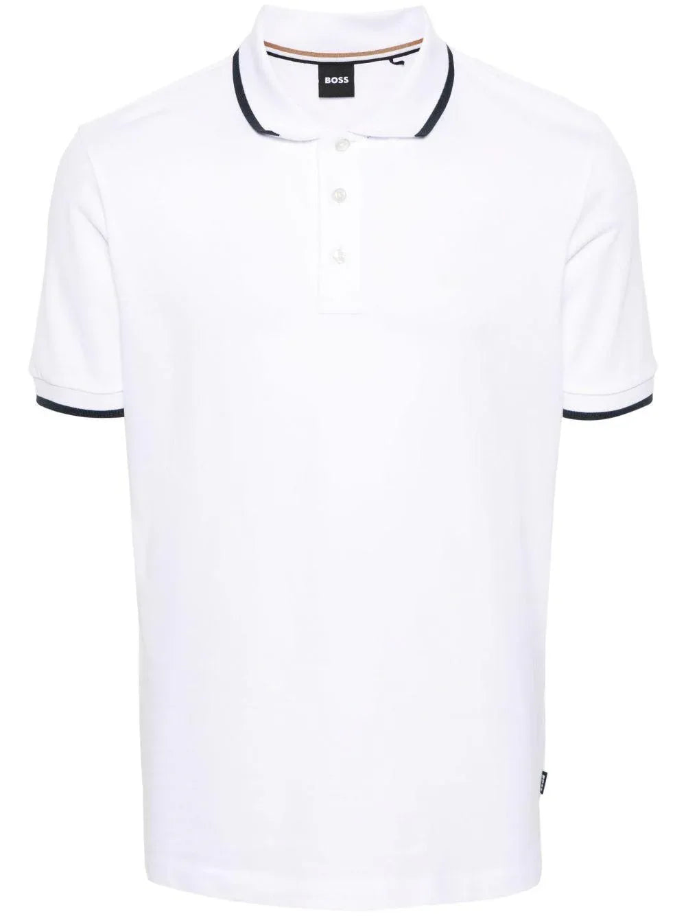 Polo parlay 190 bianca orli a contrasto - Preludio Moda