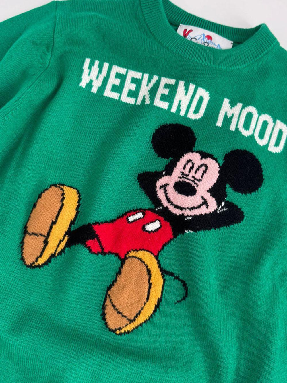 Maglione douglas "weekend mood" verde - Preludio Moda