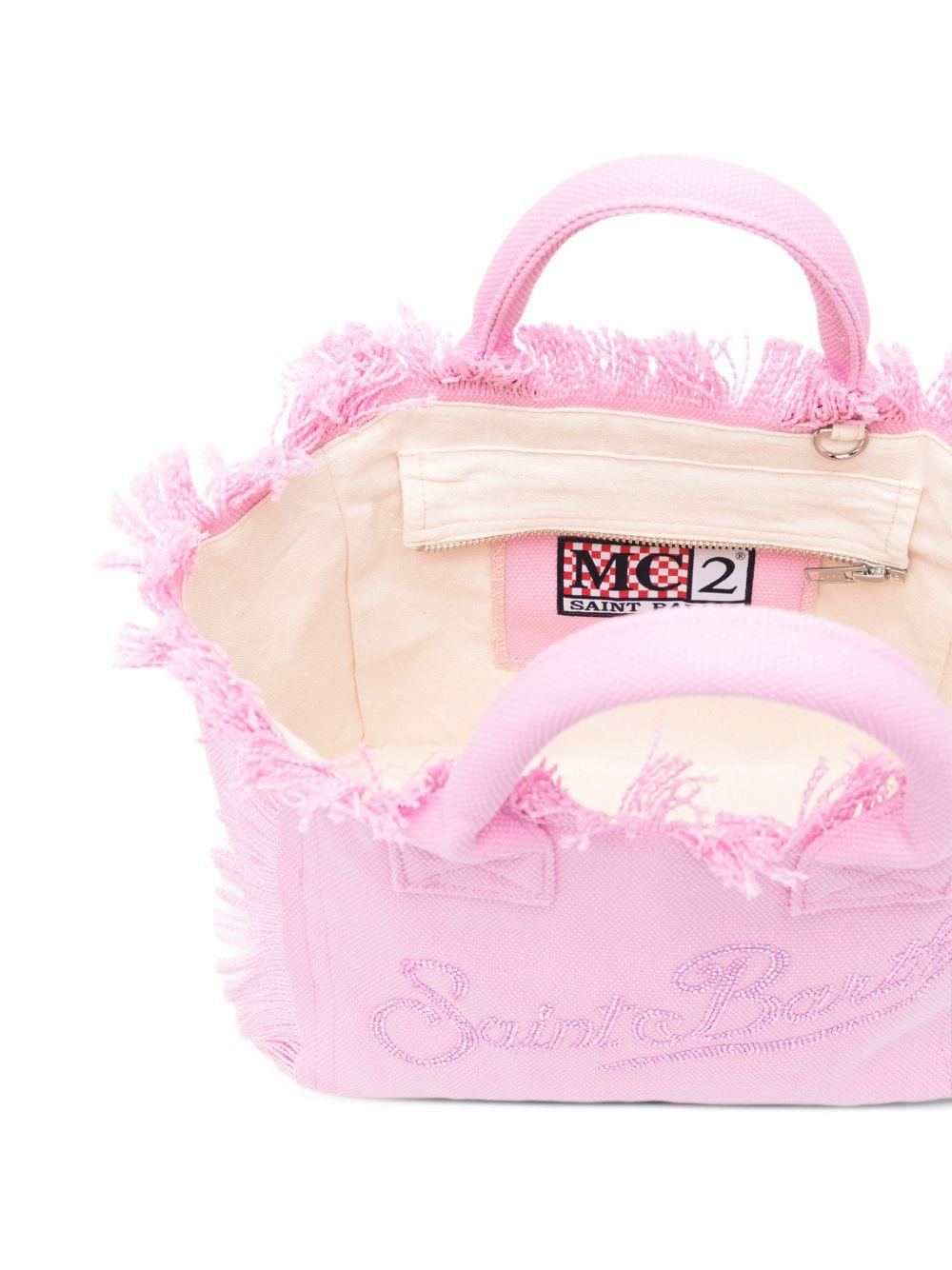 Borsa mare in cotone con frange COL0001# 00403L MC2 SAINT BARTH KIDS