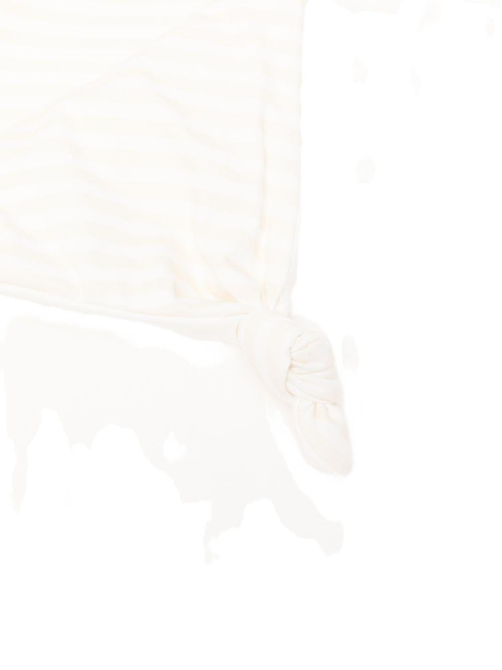 Fascia per capelli in cotone a righe con nodo E26108 BEIGE NANAN KIDS