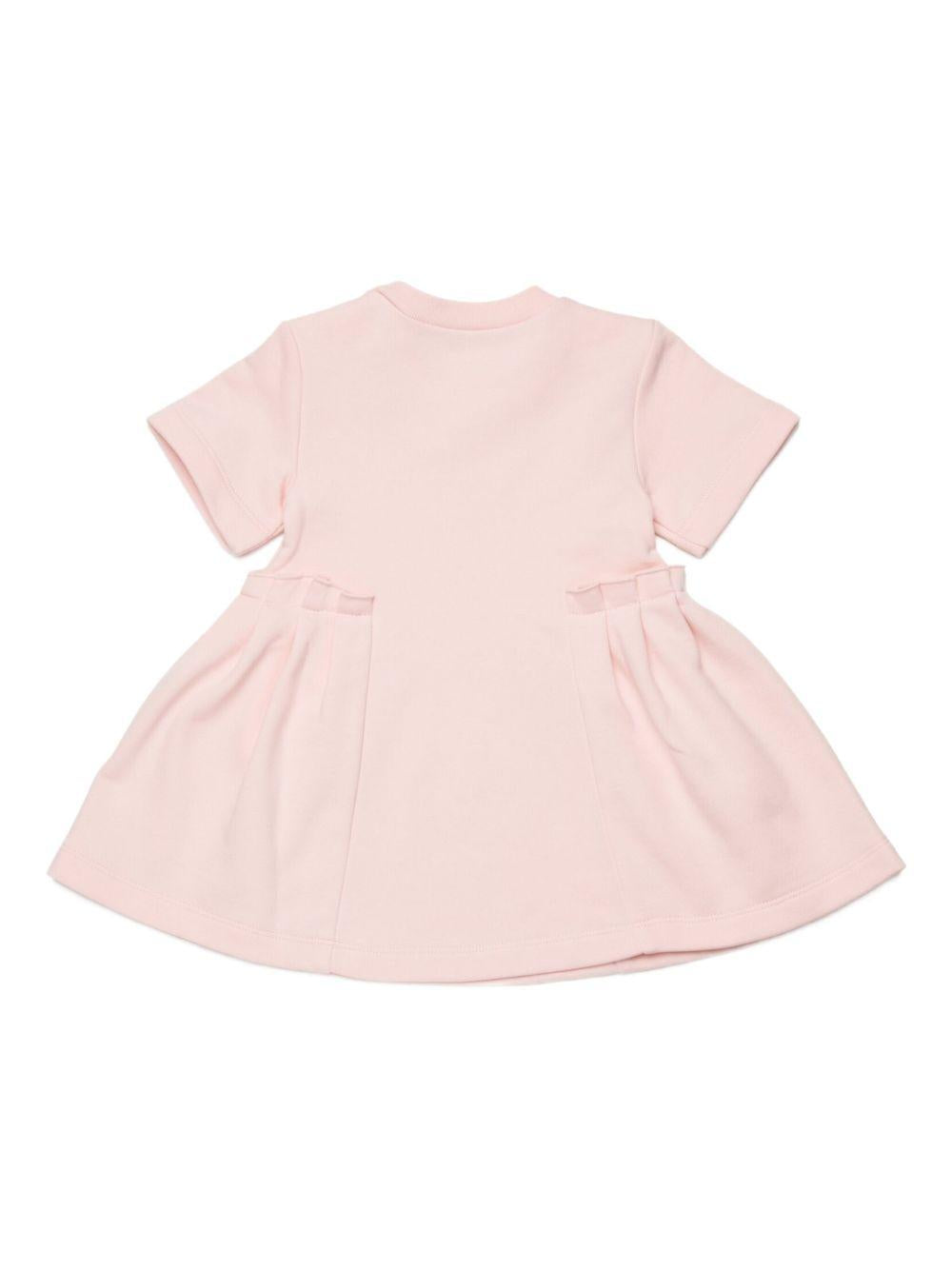 Abito a maniche corte con gonna a pieghe M01802M00V0 0M351 MARNI KIDS
