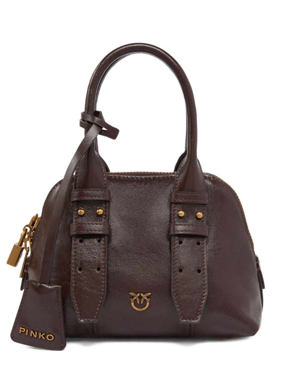 Borsa tote in pelle con chiusura a lucchetto 105333A2VW LA7Q PINKO