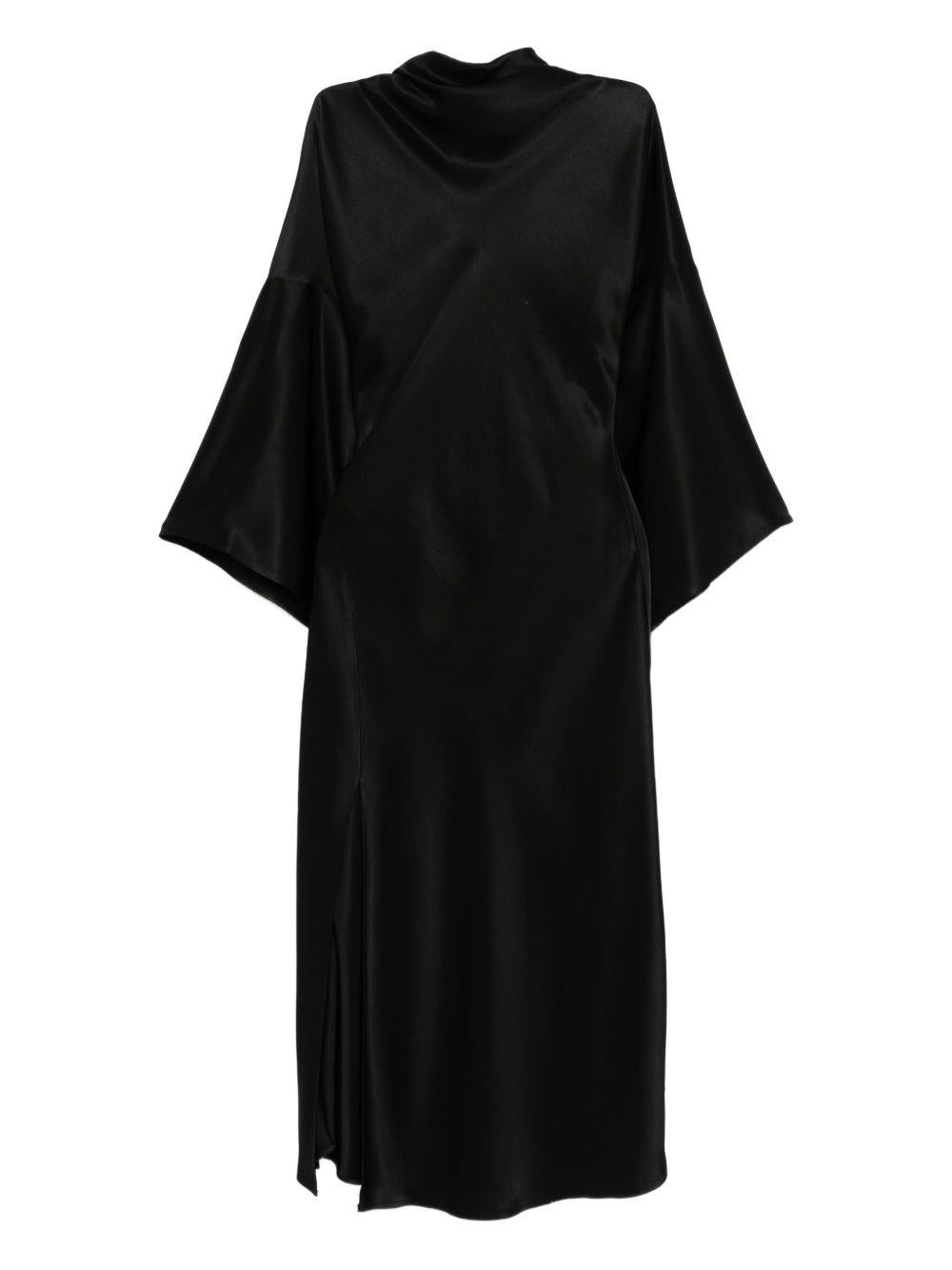 Abito midi nero con schiena scoperta 105730A1Y5 Z99 PINKO