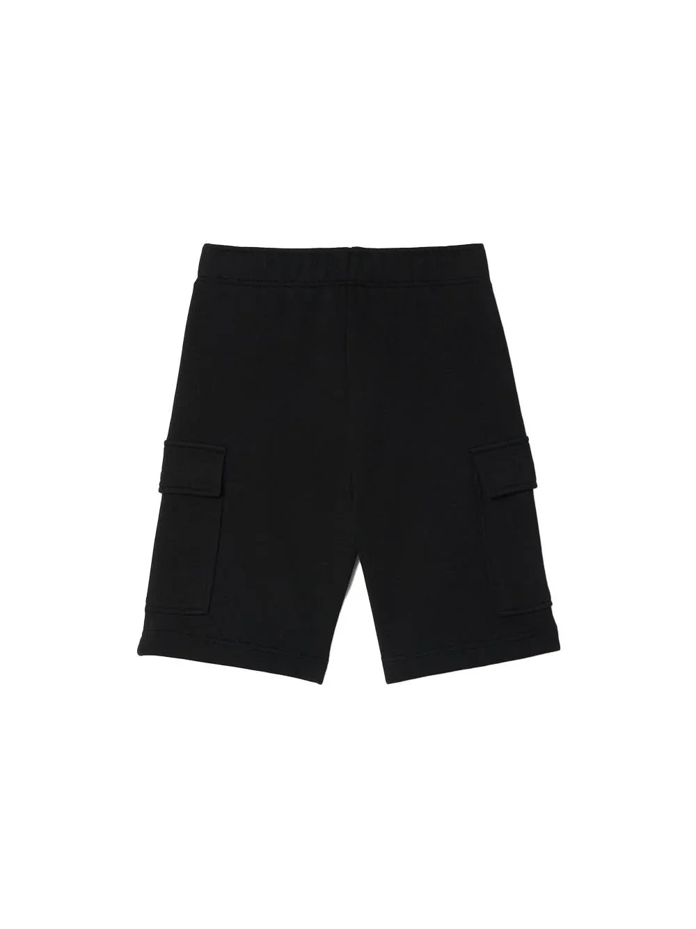 Bermuda cargo nero mini logo ricamo - Preludio Moda