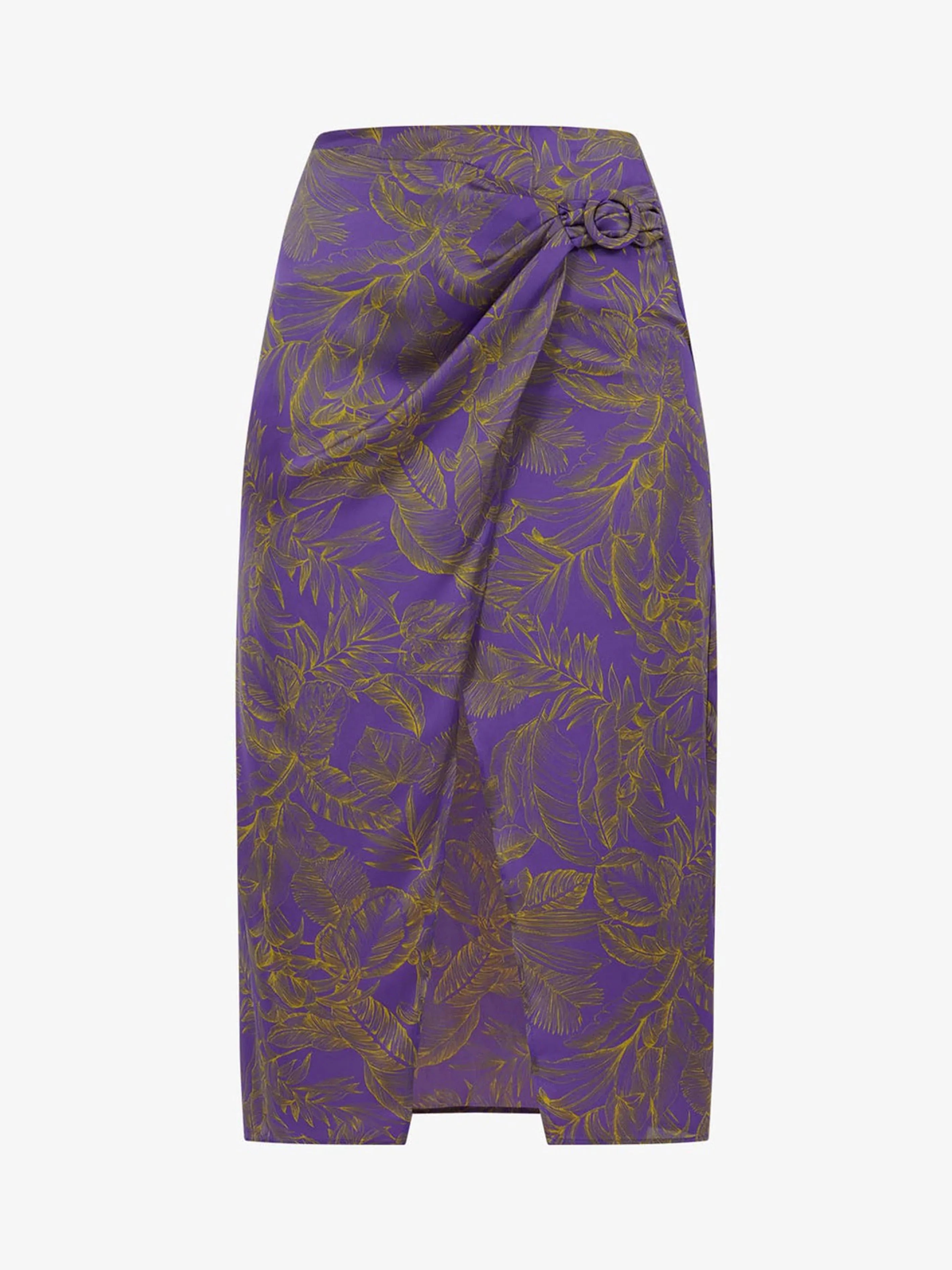 Gonna viola fantasia a portafoglio raso - Preludio Moda