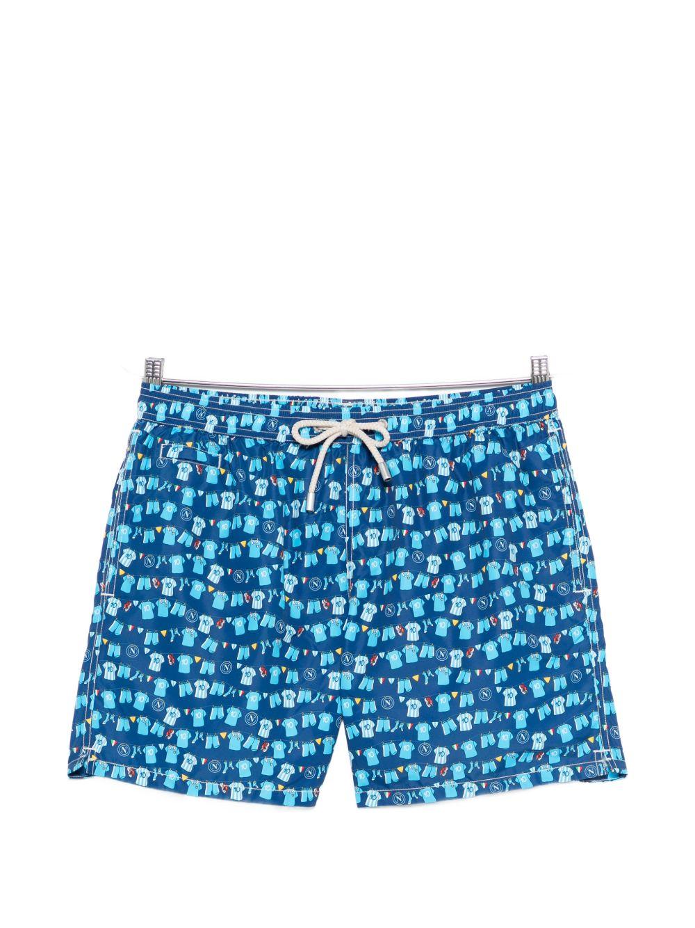 Boxer mare in poliestere riciclato con stampa LIG0003 07453L MC2 SAINT BARTH