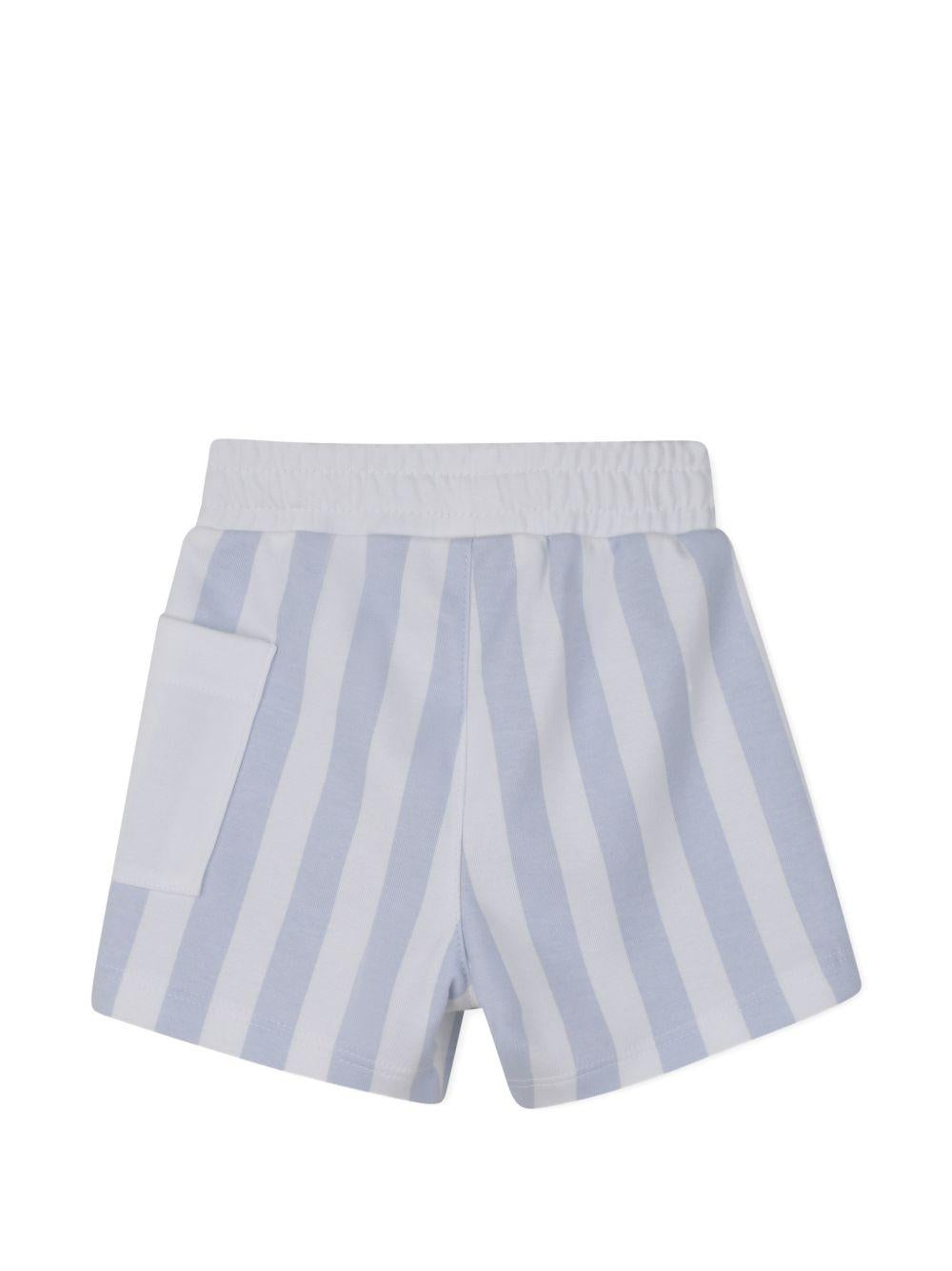 Completo t-shirt e shorts a righe J53048 771 BOSS KIDSWEAR