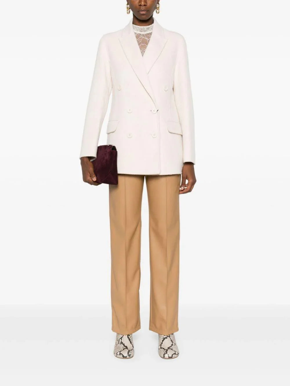 Giacca doppiopetto misto lana - Preludio Moda