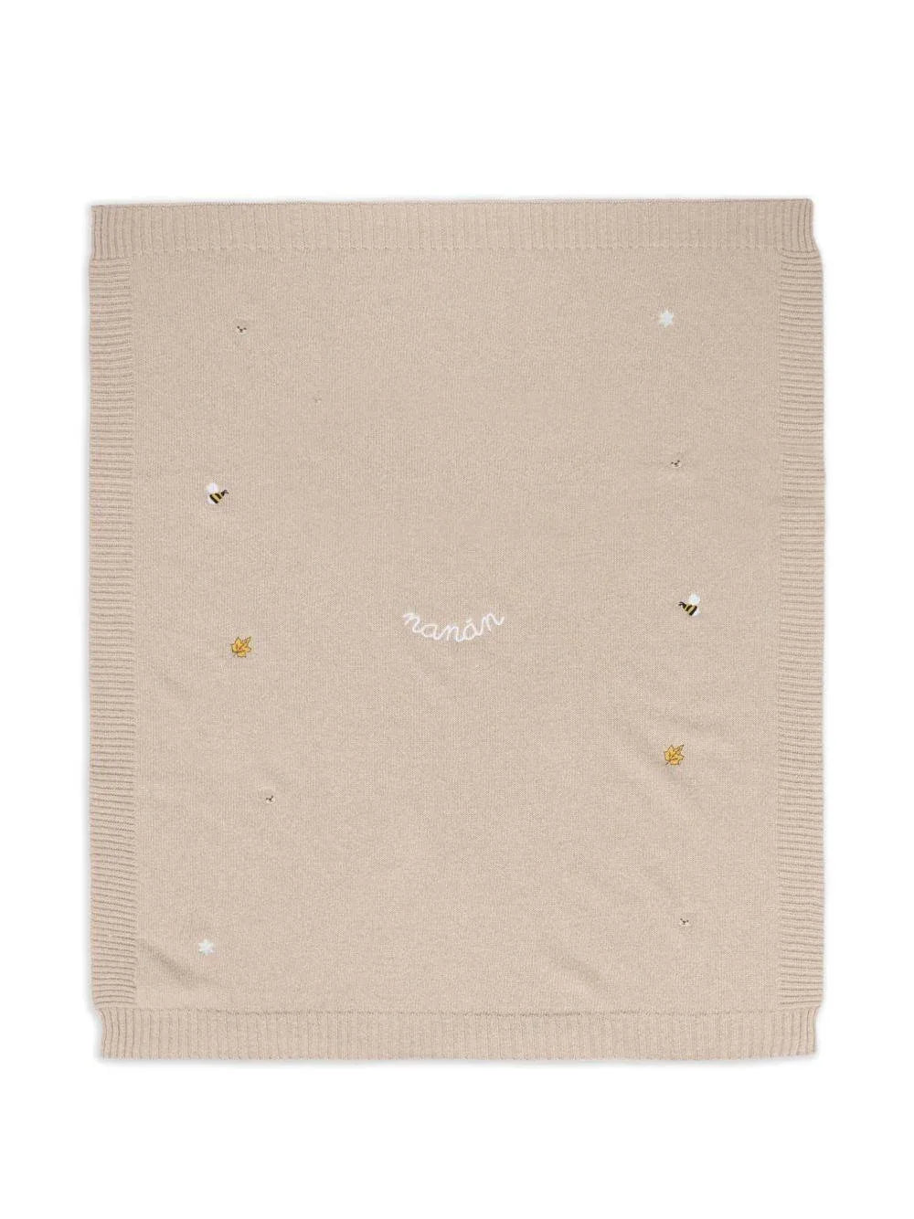 Coperta Beige per Bambini con Logo Ricamato - Preludio Moda