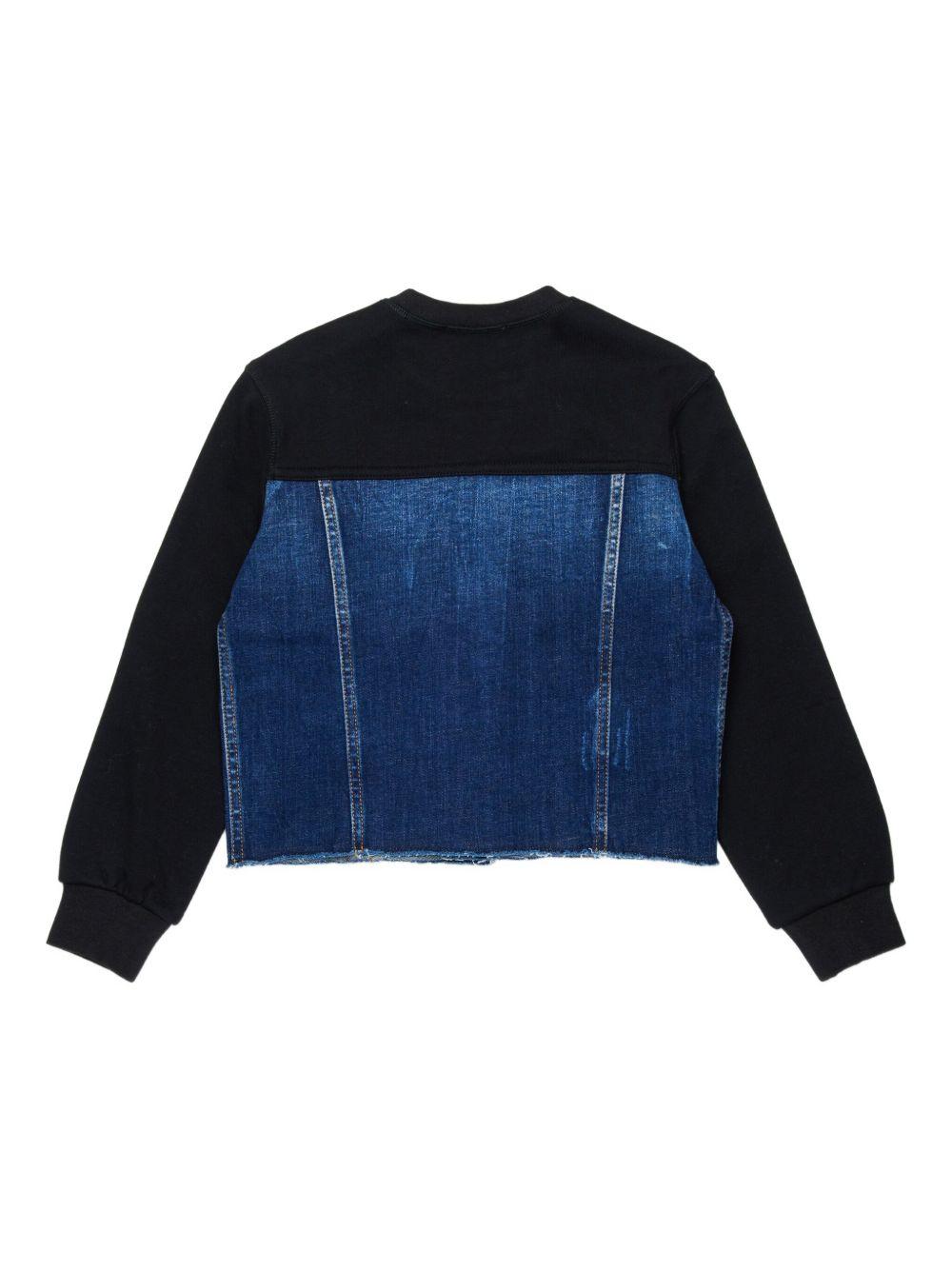 Felpa in Jersey con Tasche DQ3007D0AEZ DQ01 DSQUARED KIDS