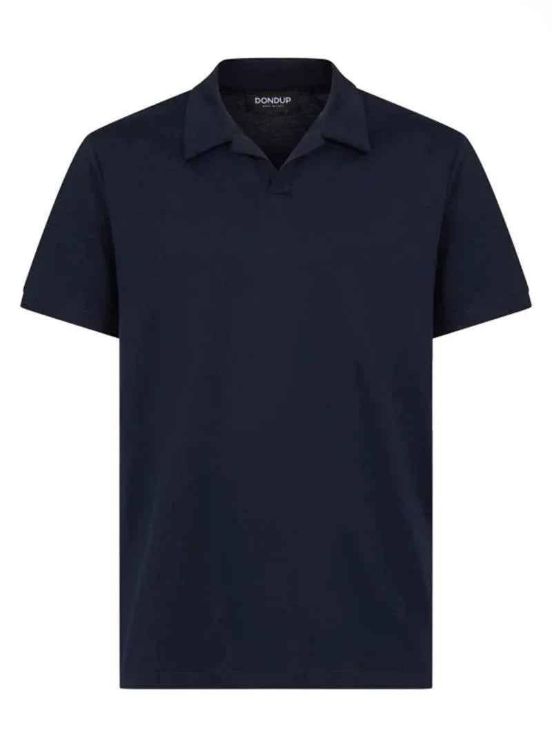 Polo regular logo ricamato blu - Preludio Moda