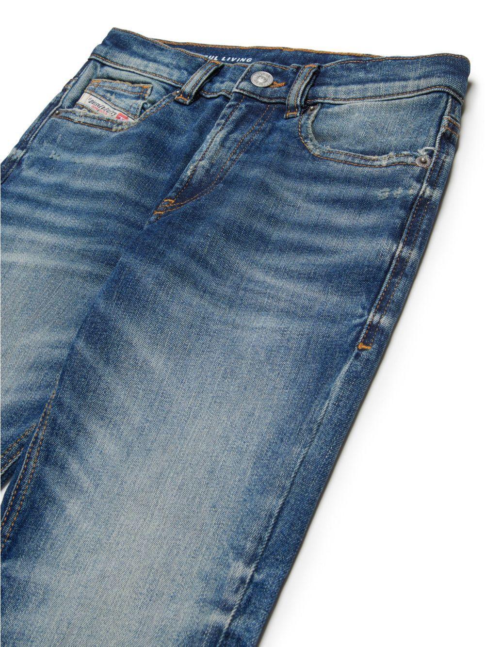 Jeans schierito effetto vissuto - Preludio Moda