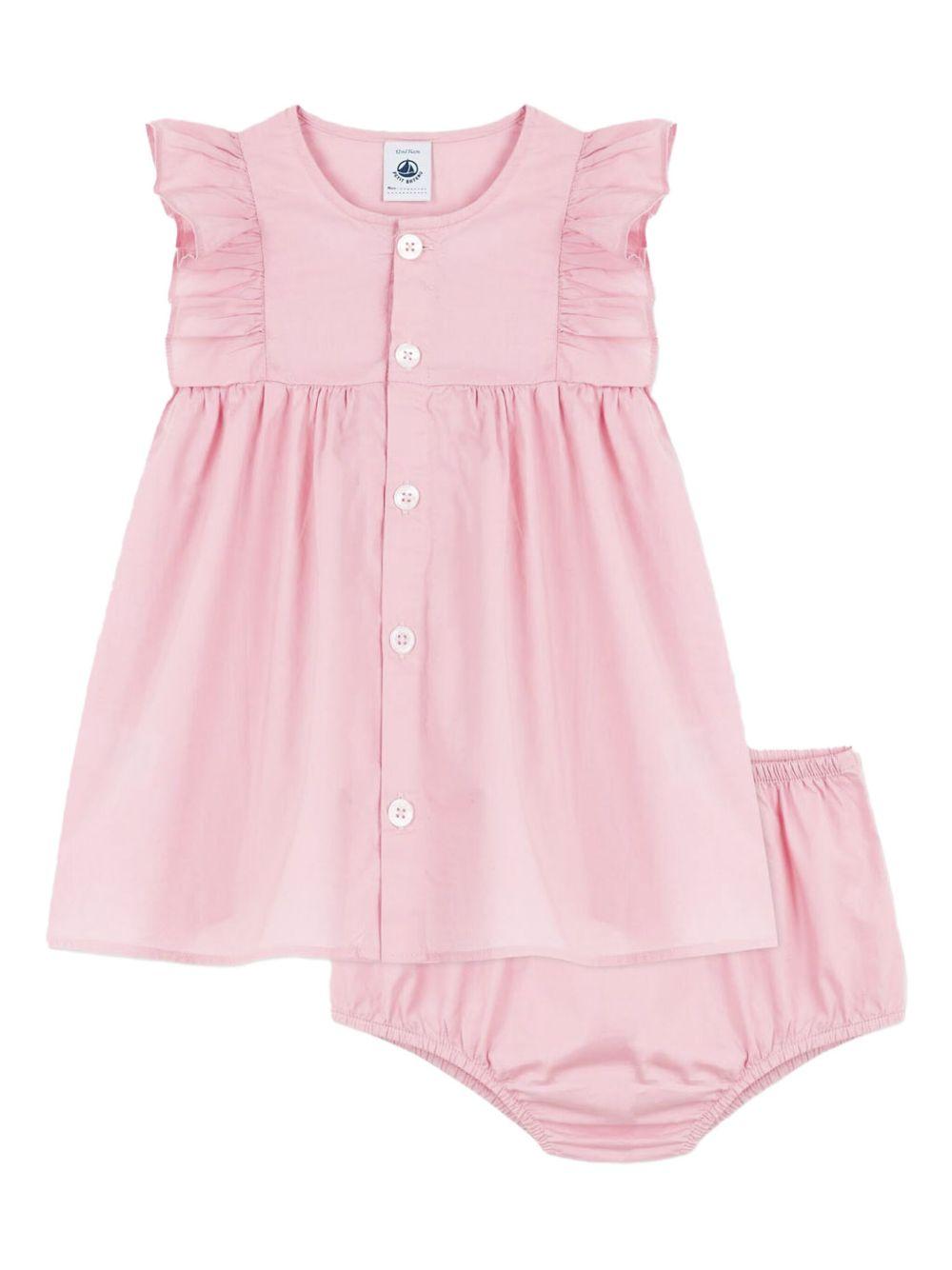 Completo rosa neonata (2pz) A0EZ5 01 PETIT BATEAU KIDS