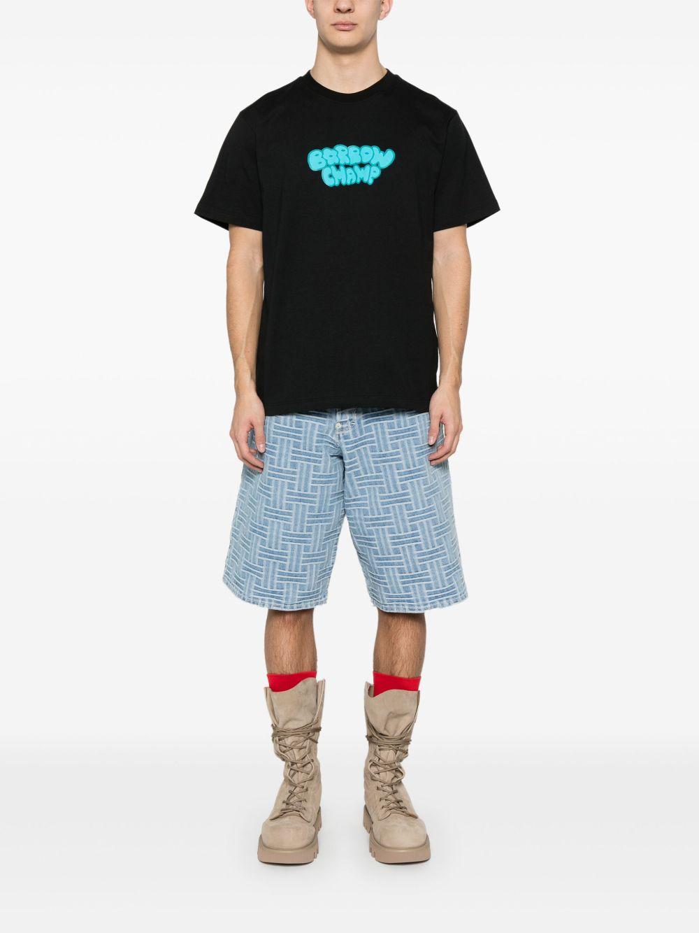 T-shirt nera Barrow Champ