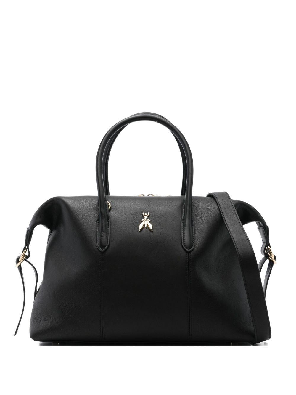 Borsa nera con manici e tracolla rimovibile 2B0145L162 K103 PATRIZIA PEPE