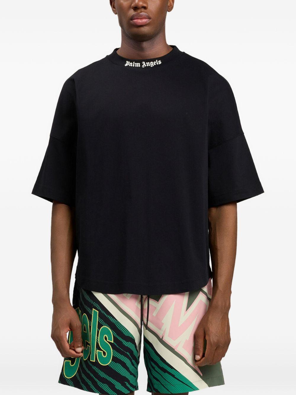 T-shirt in cotone oversize PMAA10BS26JER001 1003 PALM ANGELS