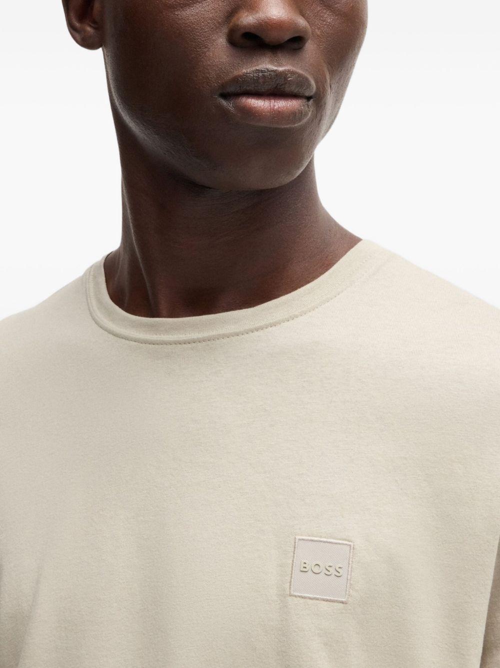 Maglia Taks  mini logo petto beige 50512111 271 BOSS