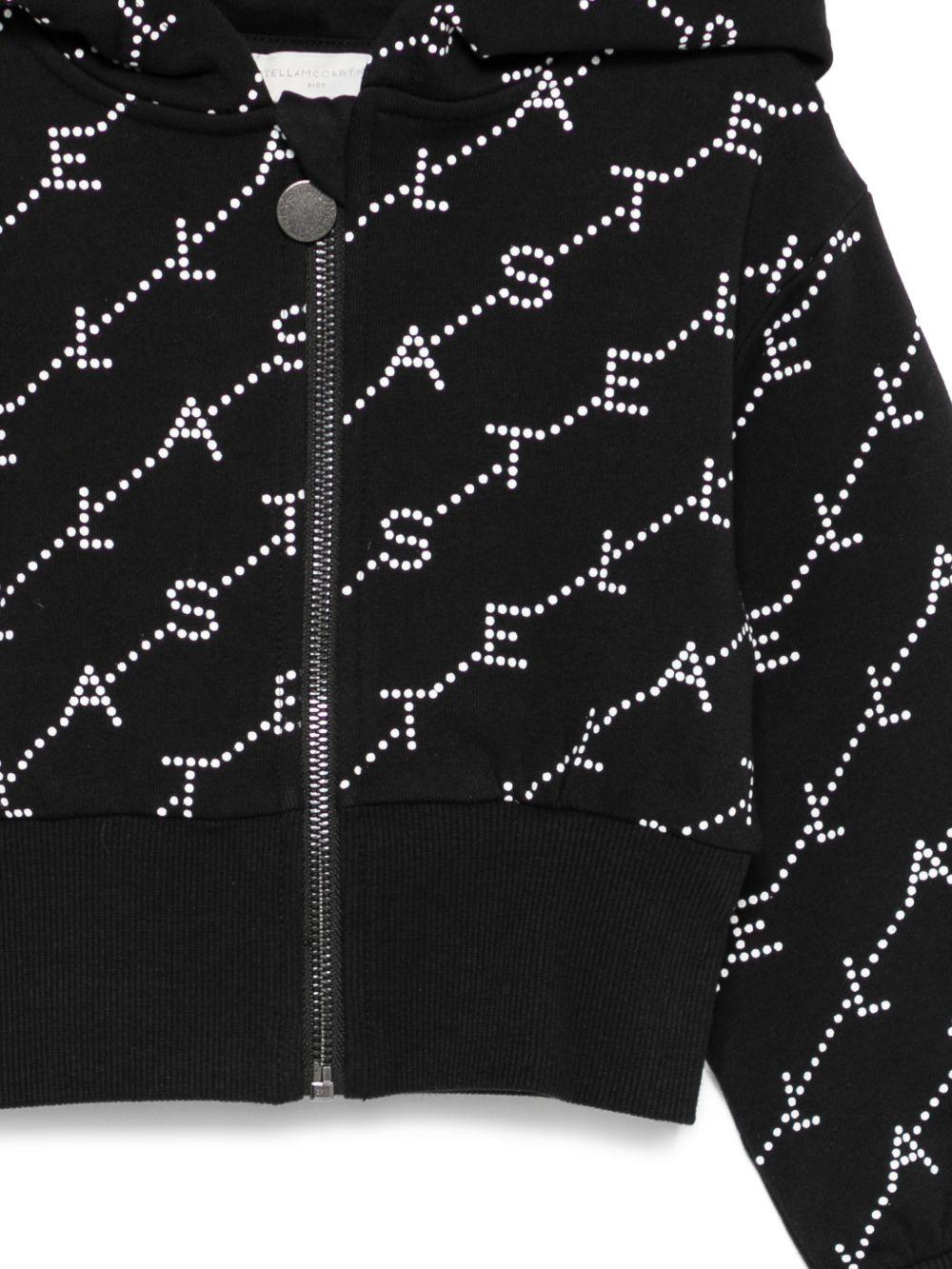 Felpa con zip e cappuccio con borchie TY4B50Z3477 930BC STELLA MCCARTNEY KIDS