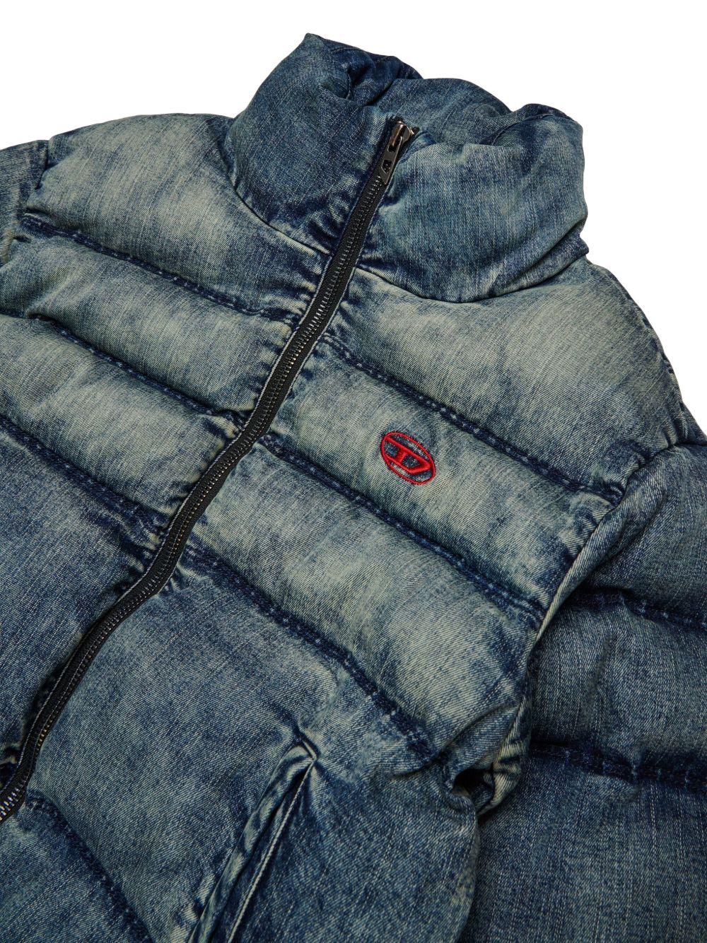 Giacca con Zip e Logo sul Petto J024210SKAI K01 DIESEL KIDS