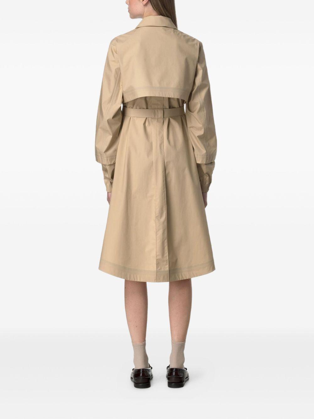 Trench jesy 3l poplin beige rope